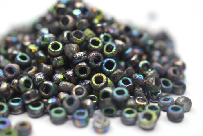 10g 6/0 Czech Seed Beads | Etched Crystal Vitrail Full – Bild 3